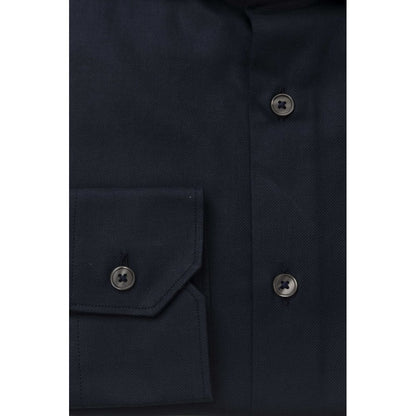 Bagutta Blue Cotton Men's Shirt