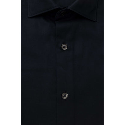 Bagutta Blue Cotton Men's Shirt