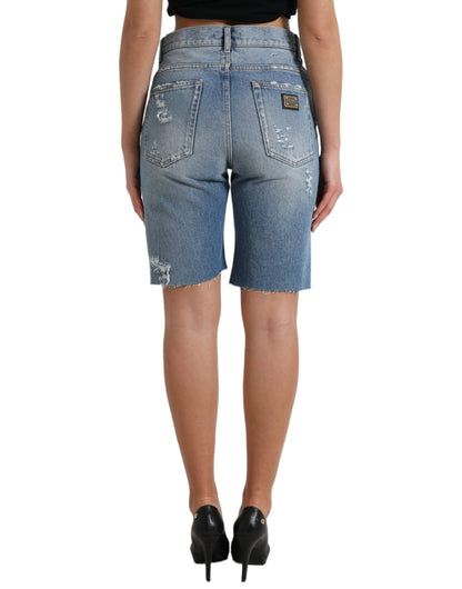 Dolce &amp; Gabbana højtaljede bermudashorts med udsmykning