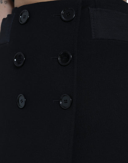 Dolce &amp; Gabbana Elegant Højtaljet A-formet Mini Nederdel