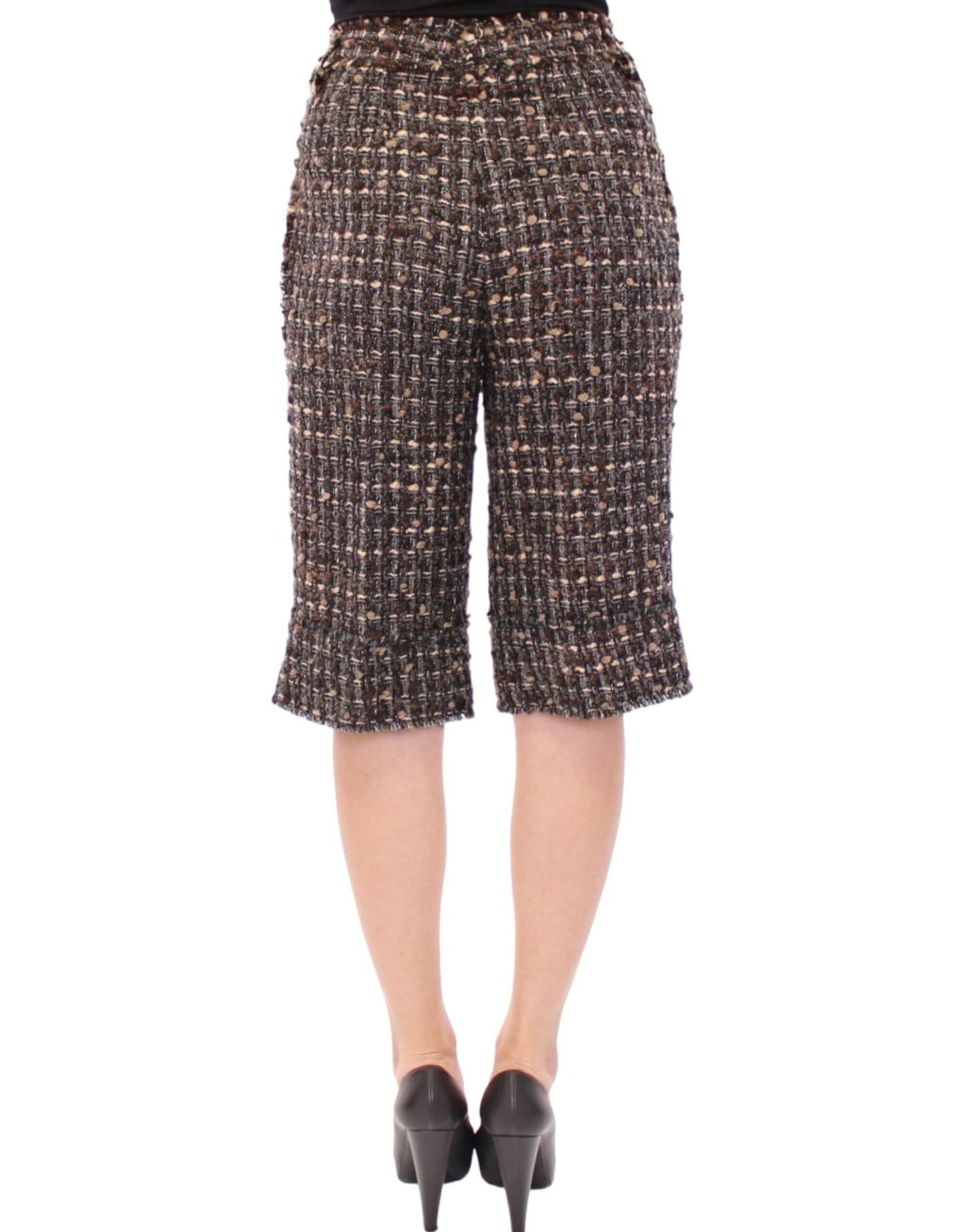 Dolce &amp; Gabbana Elegant Multicolor Wool Blend Shorts