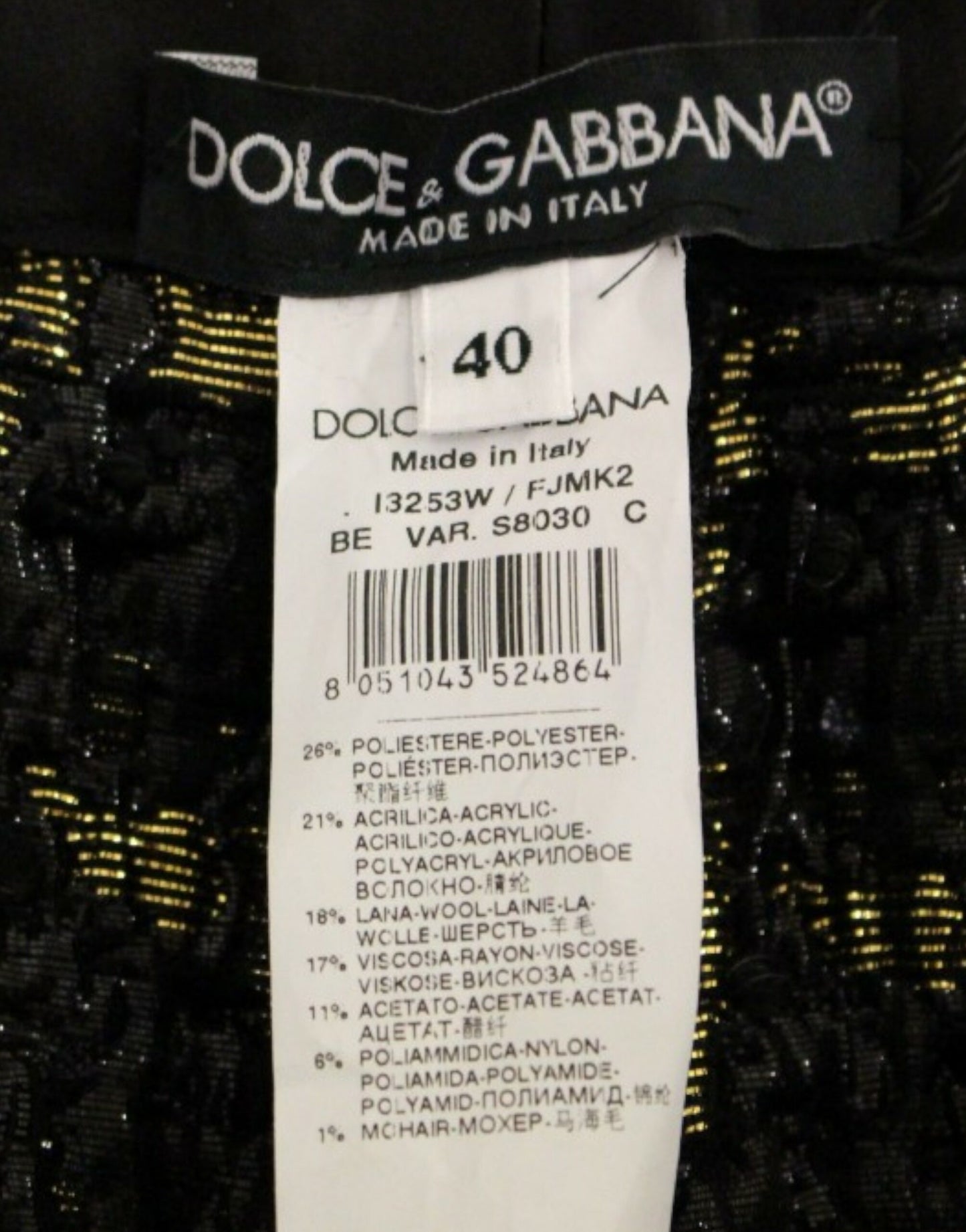 Dolce &amp; Gabbana Elegante designer vævede shorts