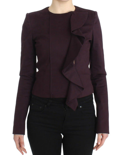 GF Ferre Elegant Lilla Blazer i Bomuldsblanding