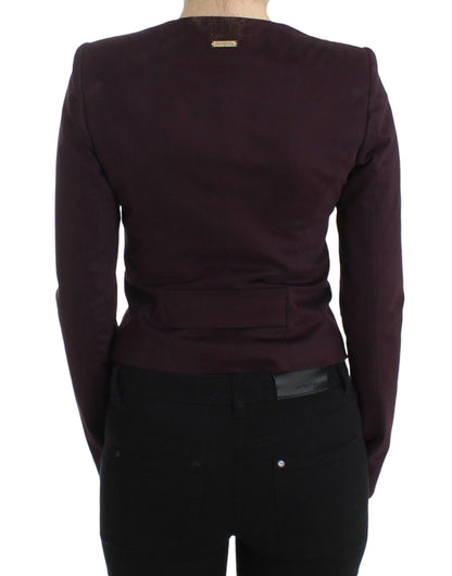 GF Ferre Elegant Lilla Blazer i Bomuldsblanding