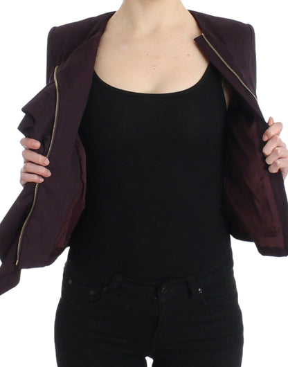 GF Ferre Elegant Lilla Blazer i Bomuldsblanding