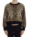 Dolce & Gabbana Elegant leopardprint kort sweater top