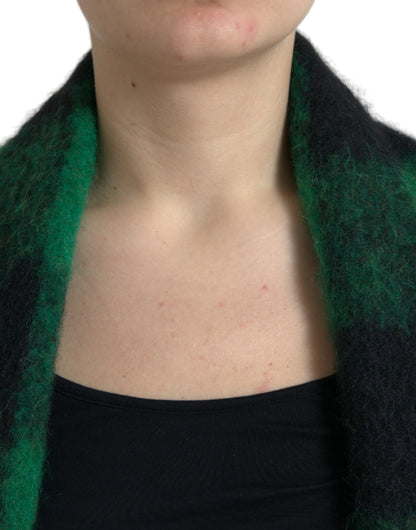 Dolce &amp; Gabbana Elegant Ternet Poncho Jakke