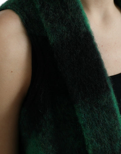 Dolce &amp; Gabbana Elegant Ternet Poncho Jakke