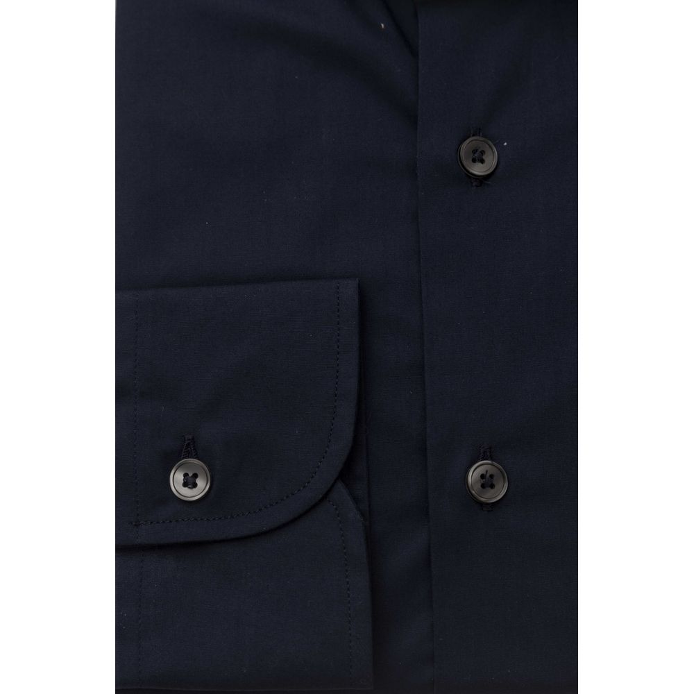 Bagutta Blue Cotton Men's Shirt