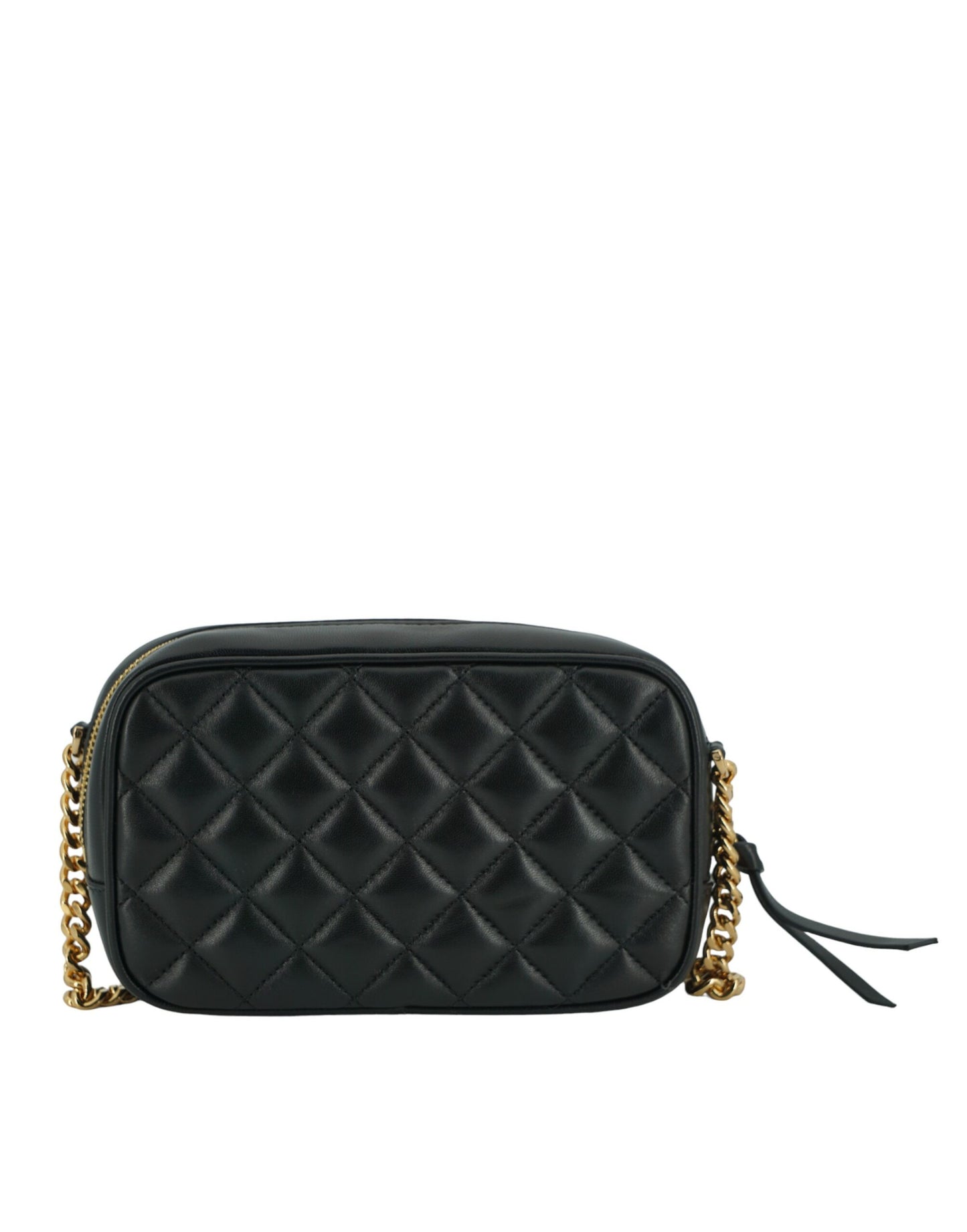 Versace Elegant Small Crossbody-taske i sort læder