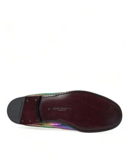 Dolce & Gabbana Elegant Iridescent Loafers for Gents