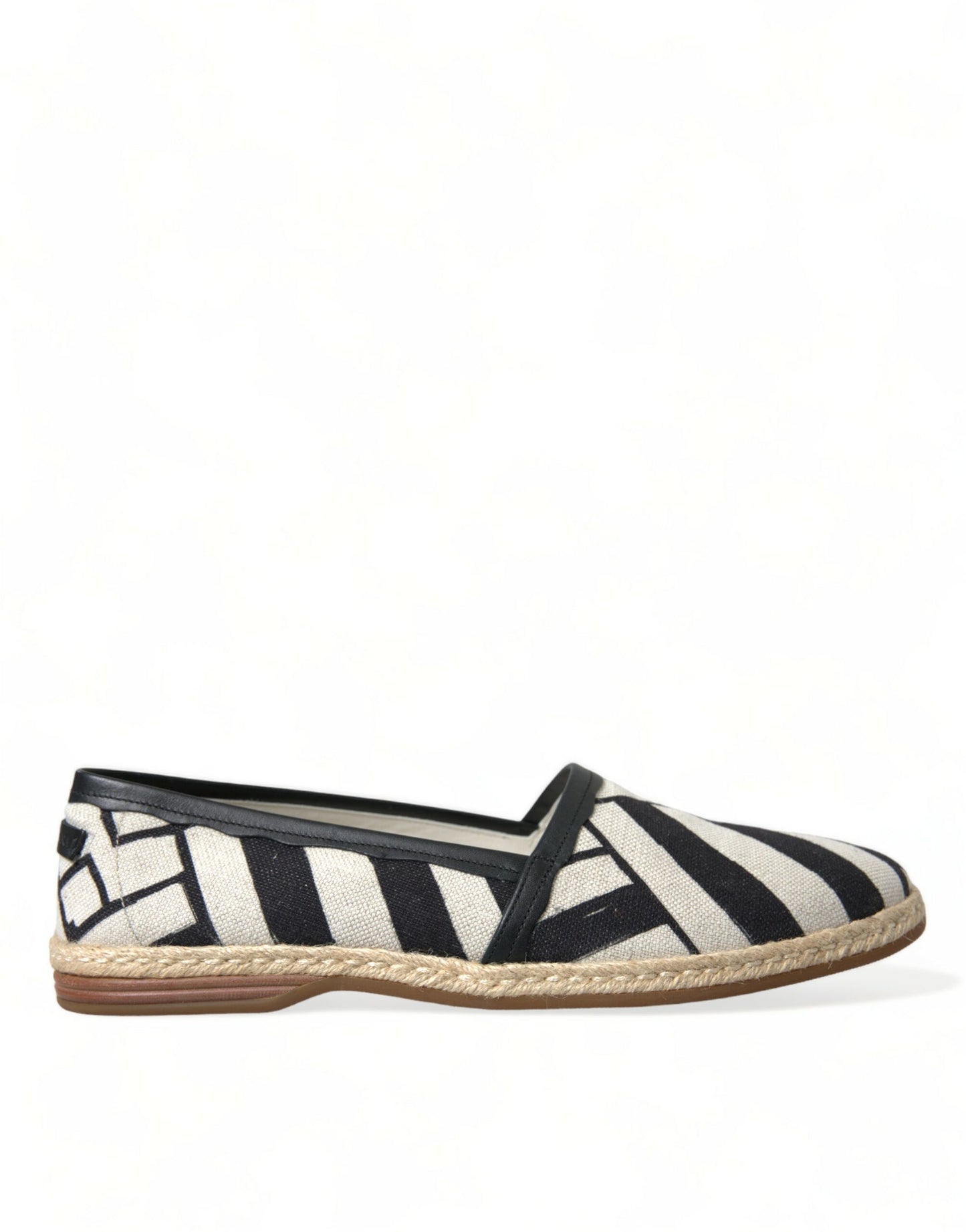 Dolce &amp; Gabbana Chic stribet lærred espadrilles