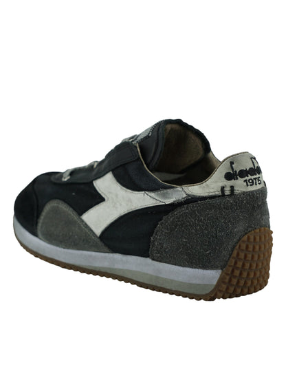 Tenisi Diadora Negri și Gri Equipe H Dirty Stone Wash Evo