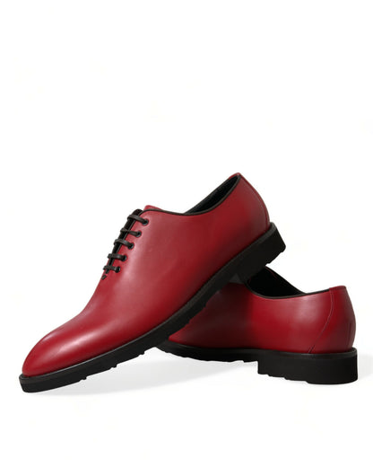 Dolce &amp; Gabbana elegante Oxford-kjolesko i rødt læder