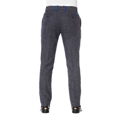 Trussardi Black Cotton Men's Trouser