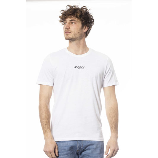 Ungaro Sport Hvid Bomuld Herre T-shirt
