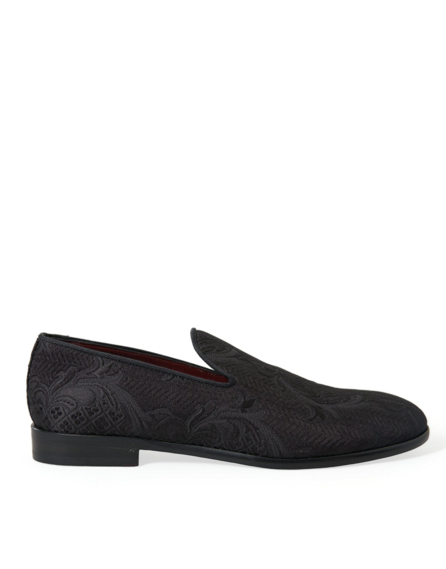 Dolce &amp; Gabbana Elegant Sort Brocade Kjole Loafers