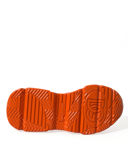 Dolce &amp; Gabbana Orange Breezy High-Top Sneakers Charm