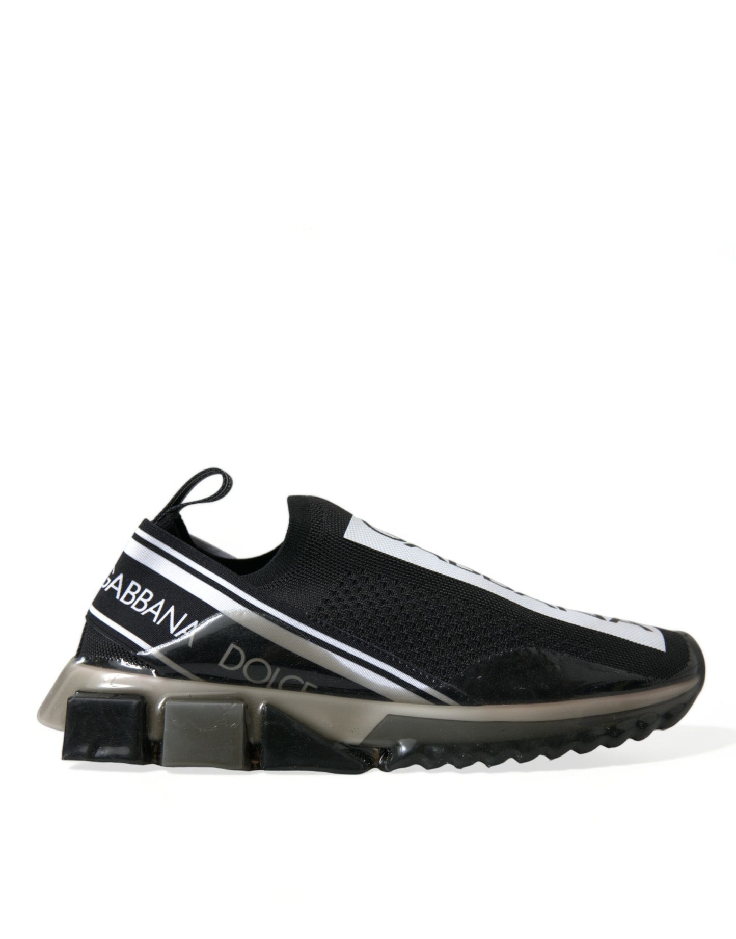Dolce &amp; Gabbana Elegante Sorte &amp; Hvide Sorrento Sneakers