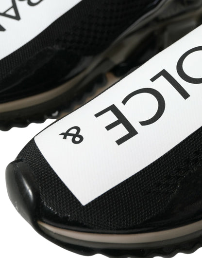 Dolce &amp; Gabbana Elegante Sorte &amp; Hvide Sorrento Sneakers