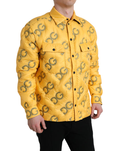 Dolce &amp; Gabbana Elegant Gul Polstret Blouson Jakke