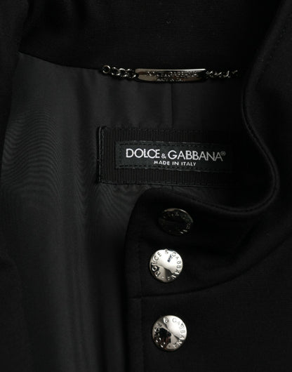 Dolce &amp; Gabbana Elegant Sort Ærmeløs Vestjakke