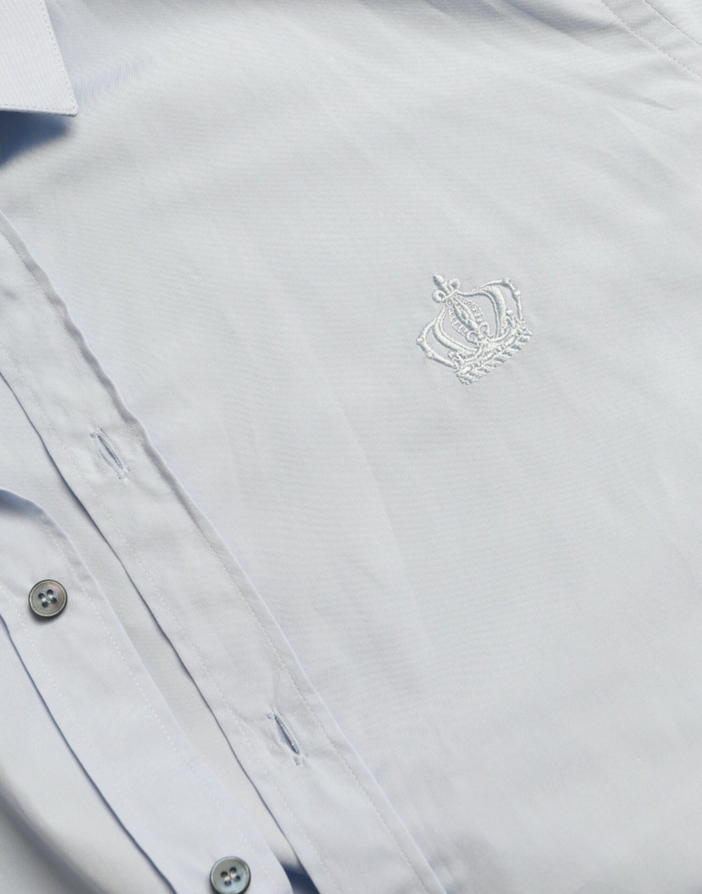 Dolce &amp; Gabbana Elegant Slim Fit Himmelblå Skjorte