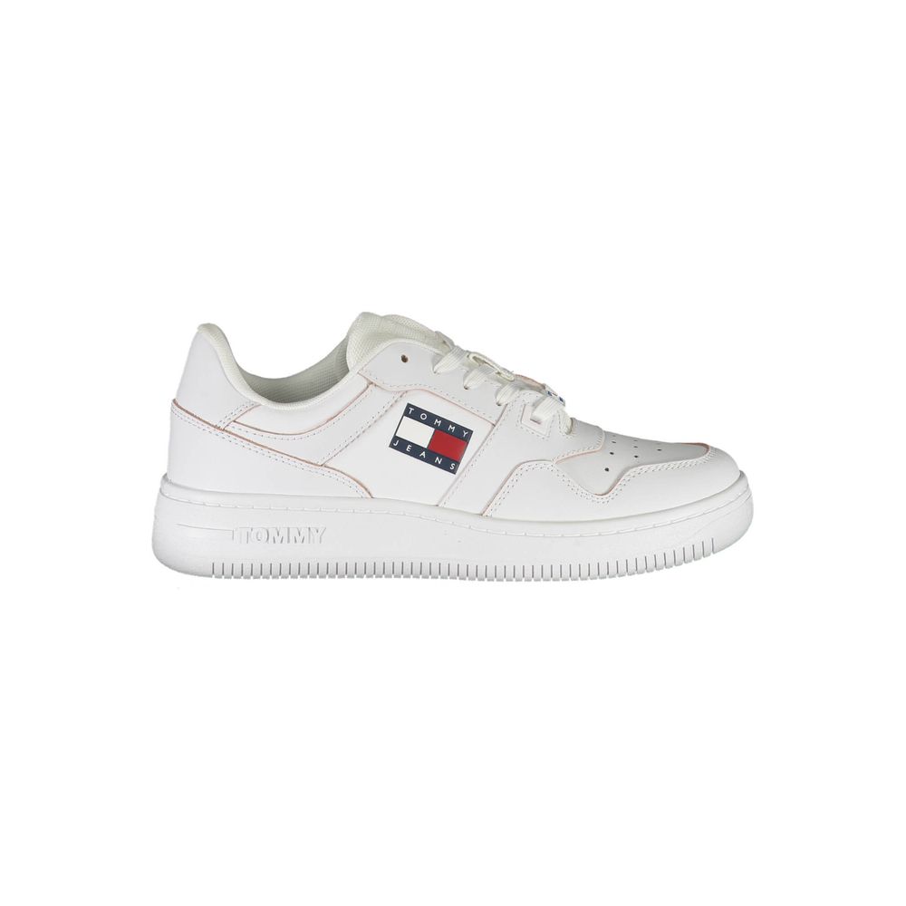 Tommy Hilfiger Hvid Læder Sneaker til kvinder