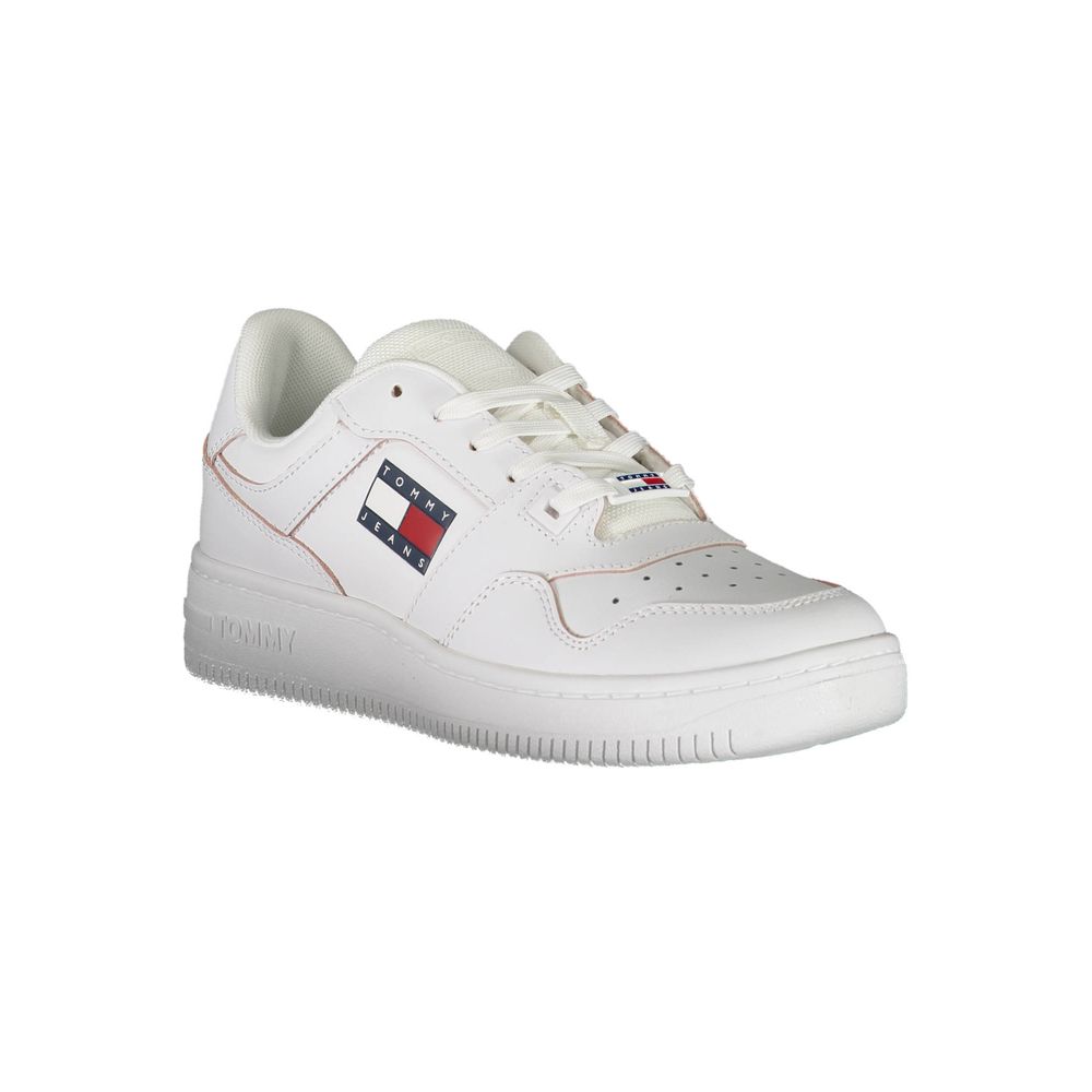 Tommy Hilfiger Hvid Læder Sneaker til kvinder