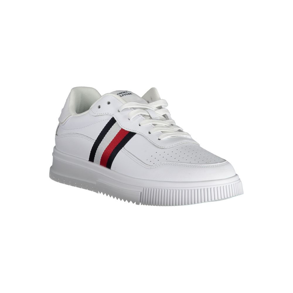 Tommy Hilfiger Hvid Læder Sneaker til mænd