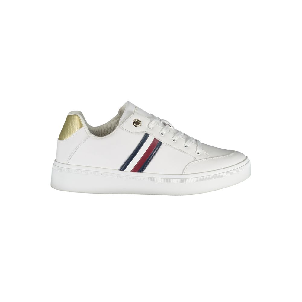 Tommy Hilfiger Hvid Læder Sneaker til kvinder