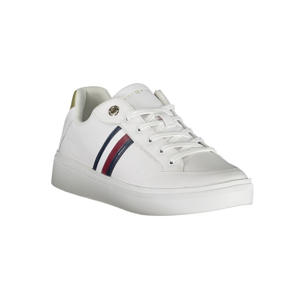 Tommy Hilfiger Hvid Læder Sneaker til kvinder