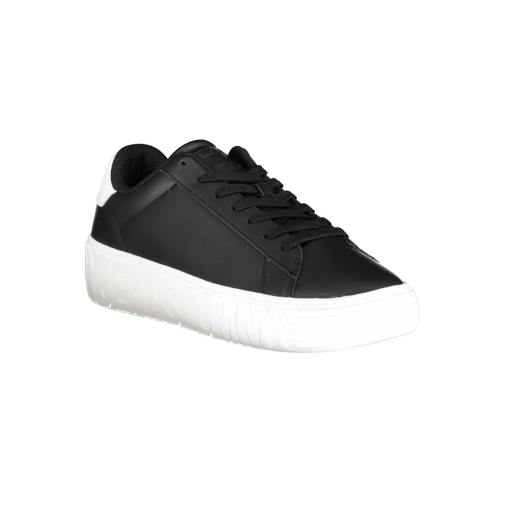 Tommy Hilfiger sort polyethylen herre sneaker