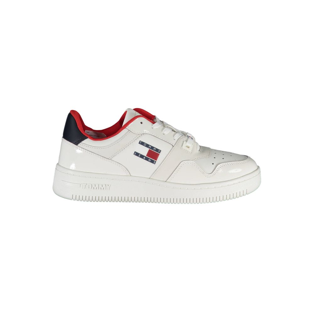 Tommy Hilfiger Hvid Læder Sneaker til kvinder