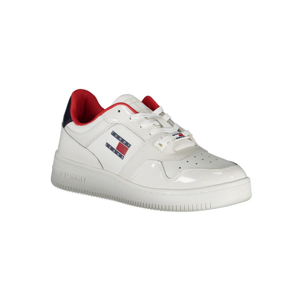 Tommy Hilfiger Hvid Læder Sneaker til kvinder