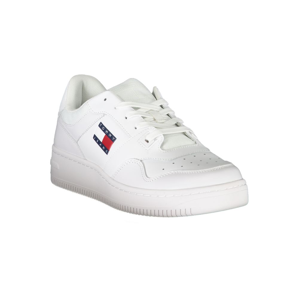 Tommy Hilfiger Hvid Læder Sneaker til mænd