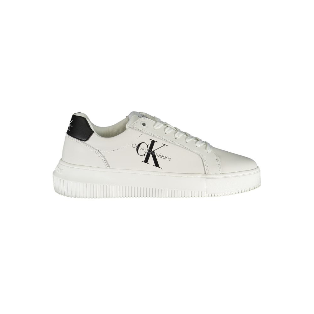 Calvin Klein Eco-Chic hvide sneakers med kontrastdetaljer