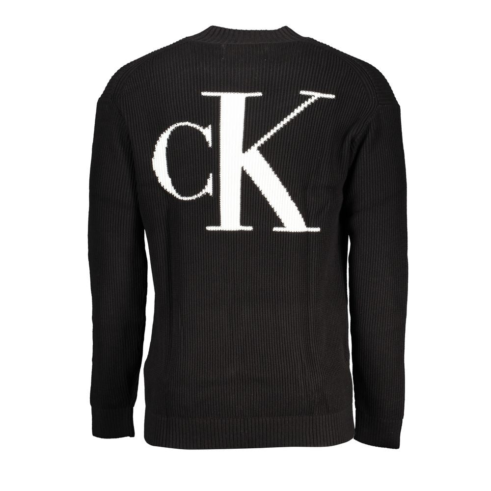 Calvin Klein slank højhalset broderet sweater