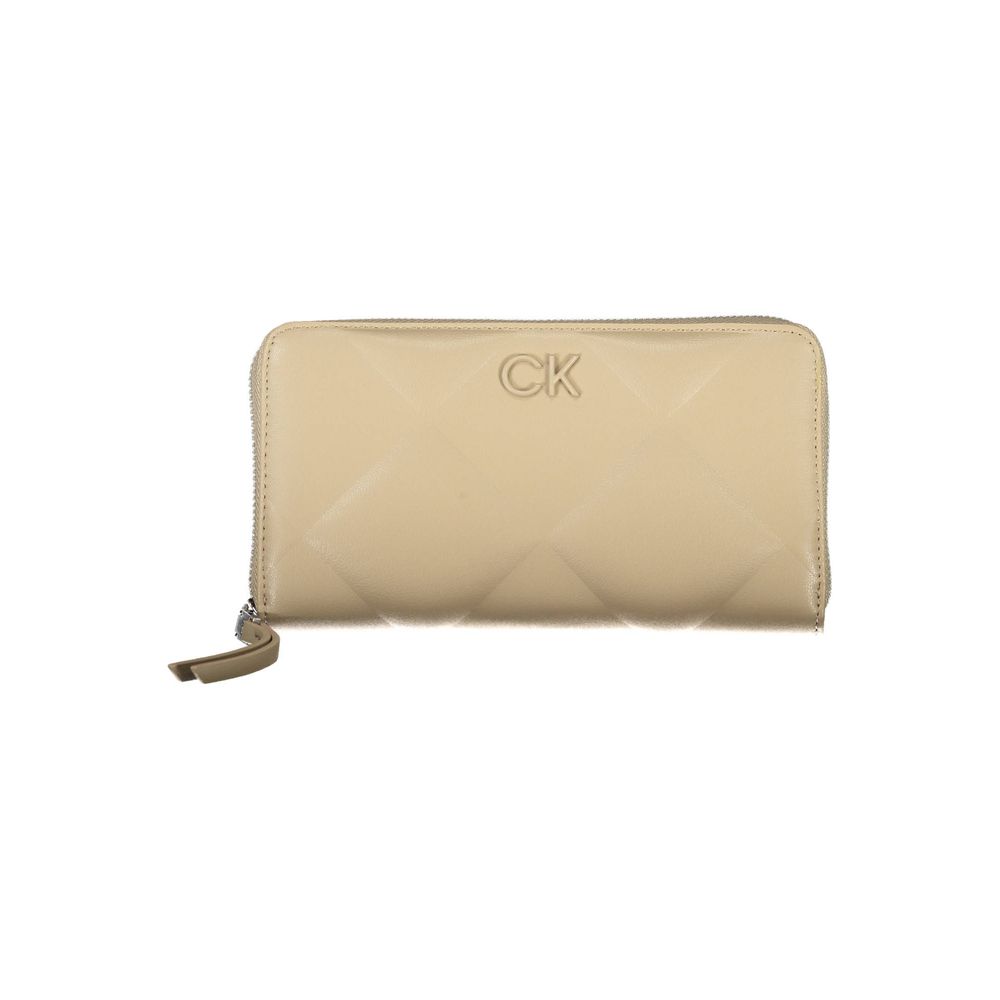 Calvin Klein Elegant Beige RFID-pung med flere rum