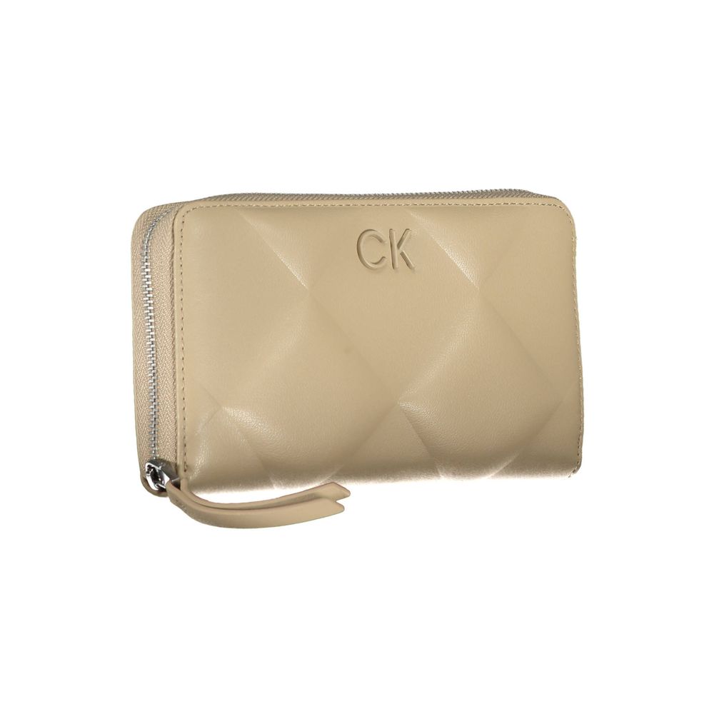 Calvin Klein Elegant Beige RFID-pung med flere rum