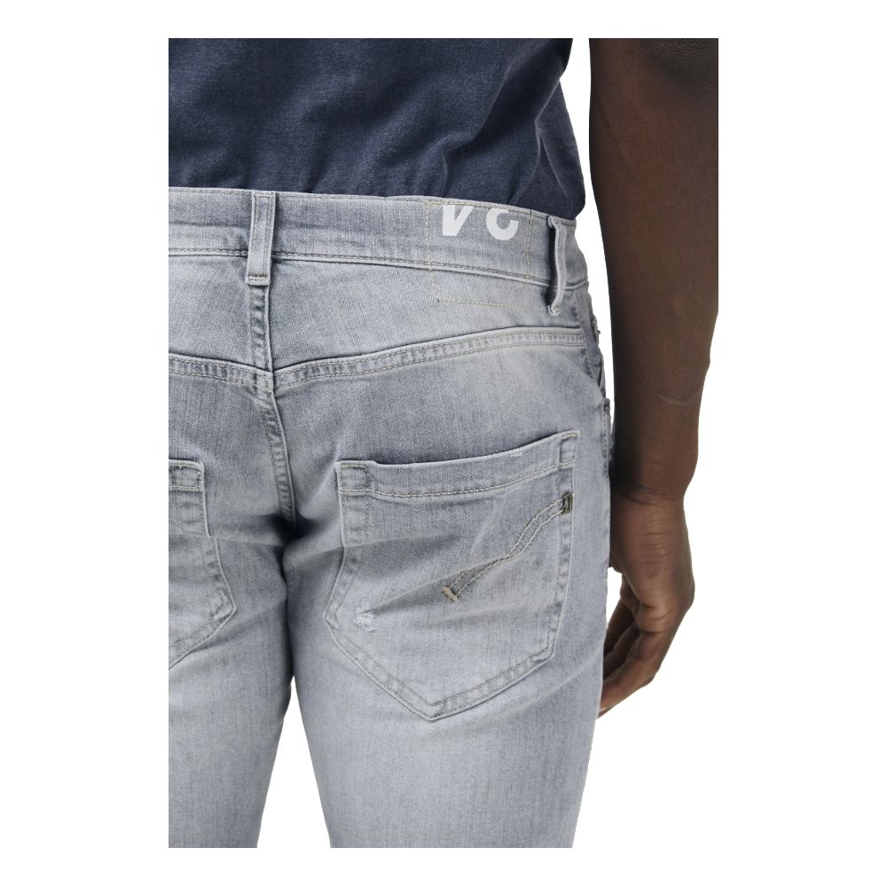 Dondup Elegant Grå Stretch Icon Jeans