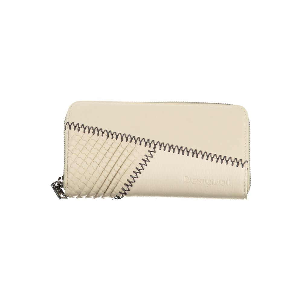 Desigual Beige Chic pung med kontrasterende accenter