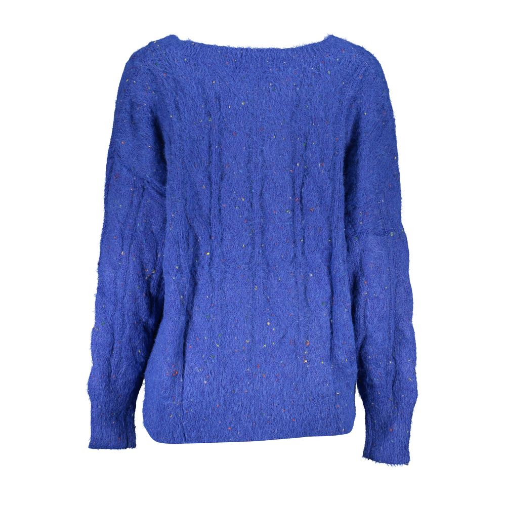 Desigual Vibrant sweater med V-hals med kontrasterende detaljer