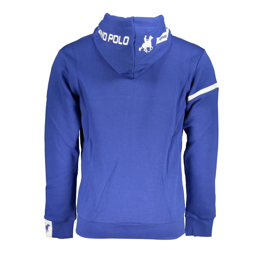 US Grand Polo Classic Blue Hætte Fleece Sweatshirt