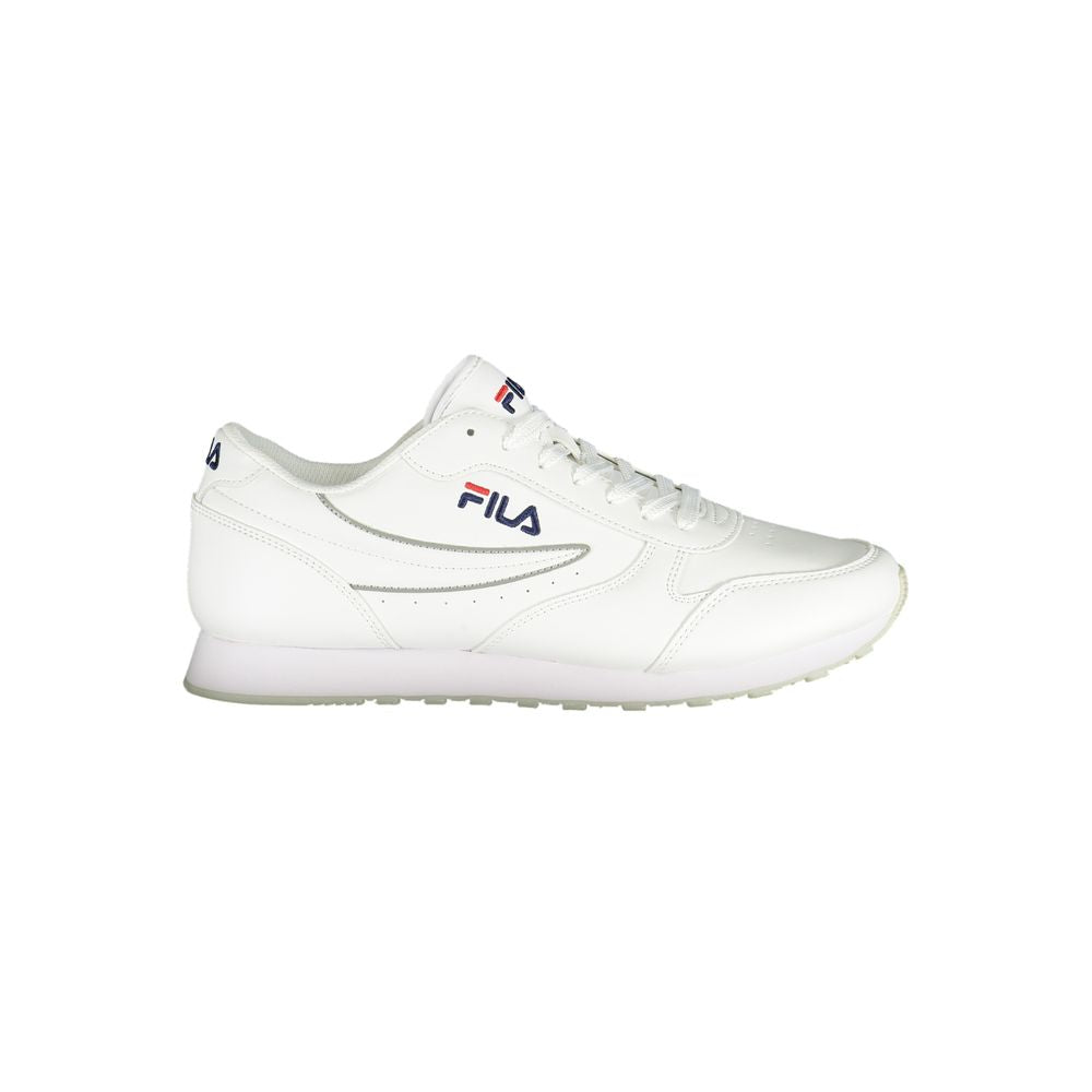 Fila Pristine White Sports Sneakers med kontrastaccenter