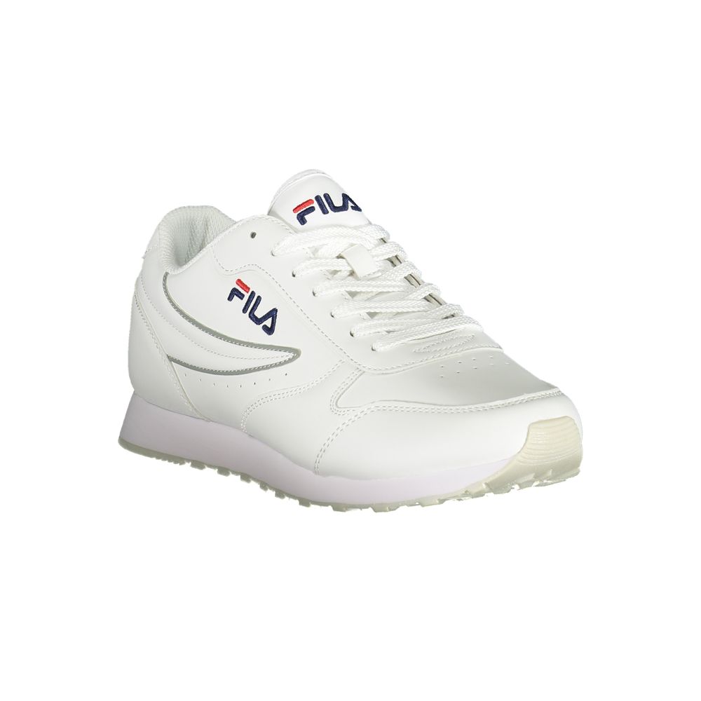 Fila Pristine White Sports Sneakers med kontrastaccenter