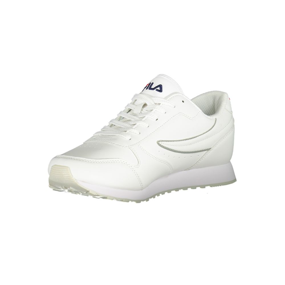 Fila Pristine White Sports Sneakers med kontrastaccenter