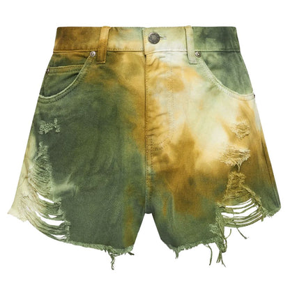 PINKO Green Cotton Women Shorts