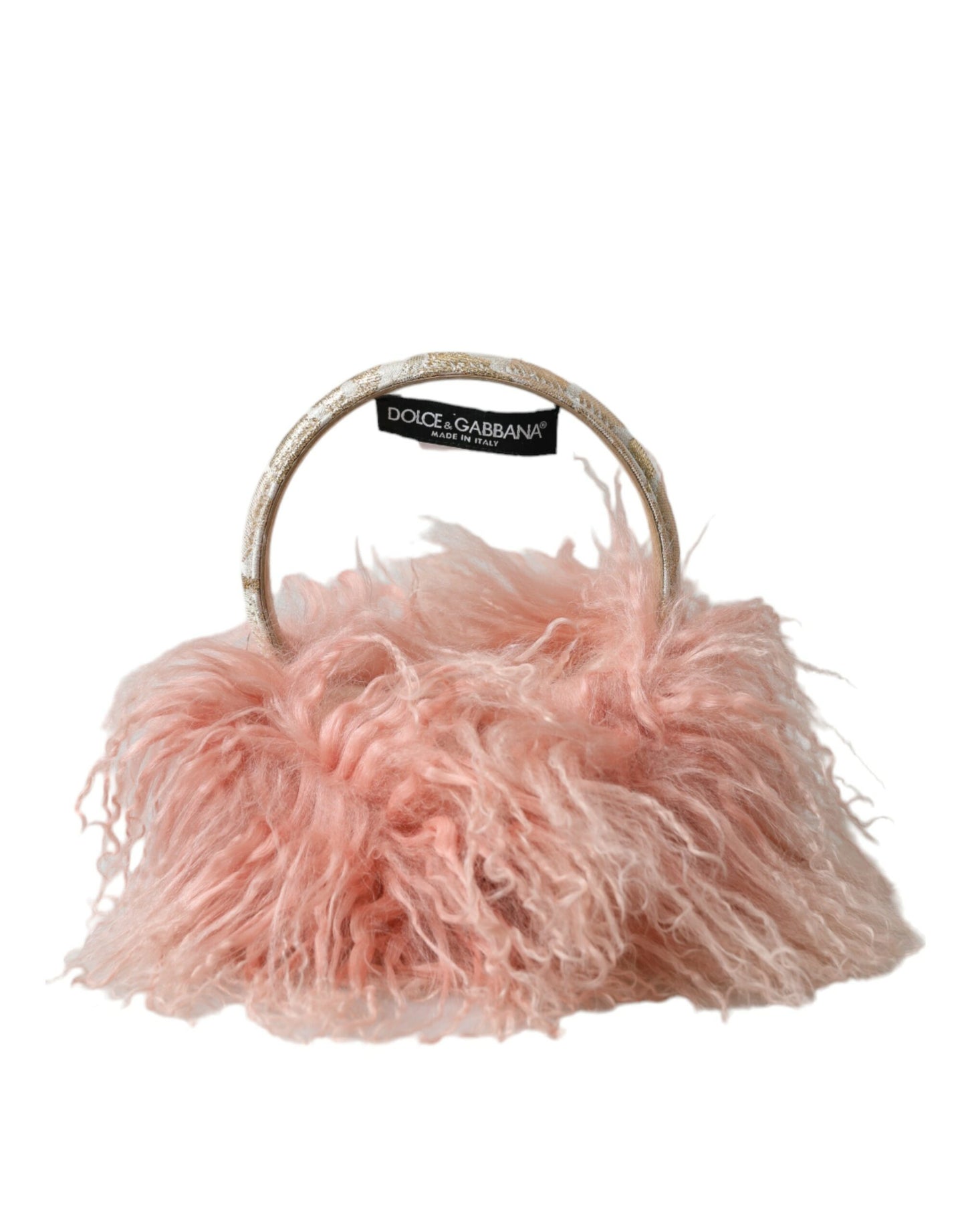 Dolce &amp; Gabbana Elegant Pink Fur Øreværn - Winter Chic Accessory