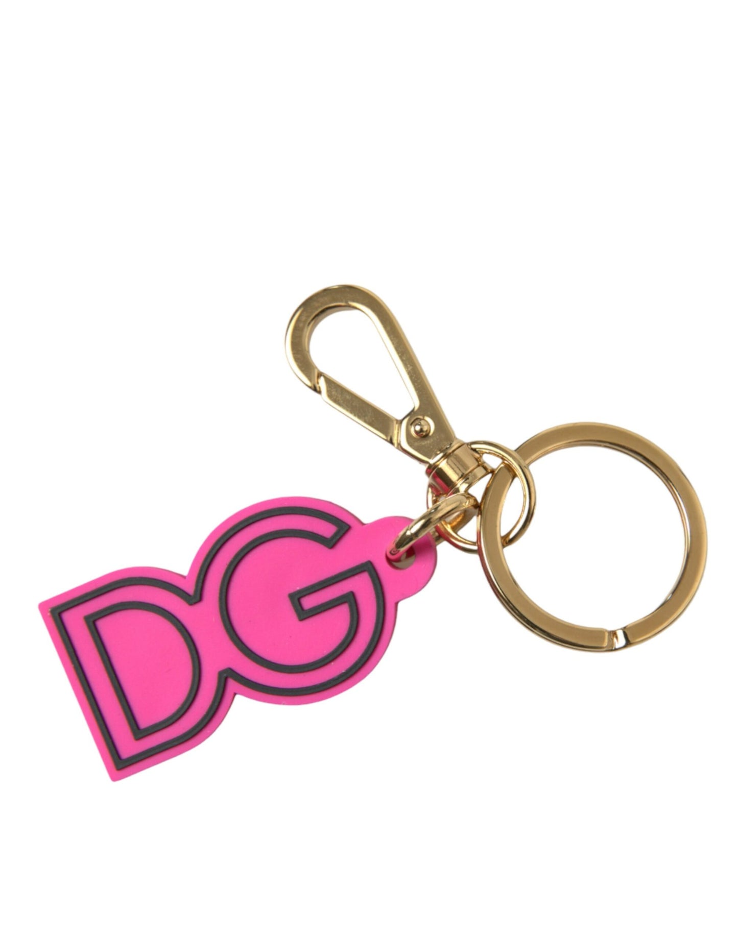 Dolce &amp; Gabbana Chic guld og pink nøglering Elegance